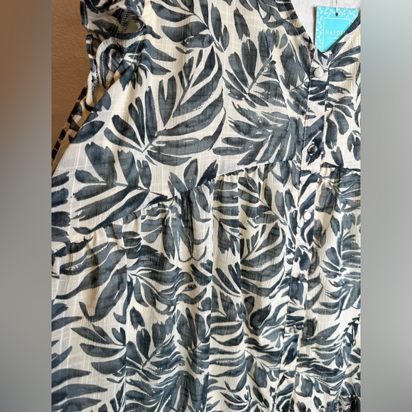 Hayden Los Angeles Botanical Ruffled Plus Size 2XL Dress - Picture 9 of 9